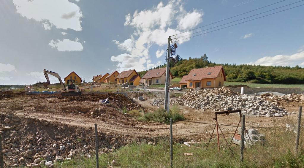 Fig. 12. Suburbanization in Březina village (Moravian karst) (Photo: J. Zapletalová) the Devetashko Plato and 17 in Moravian karst).
