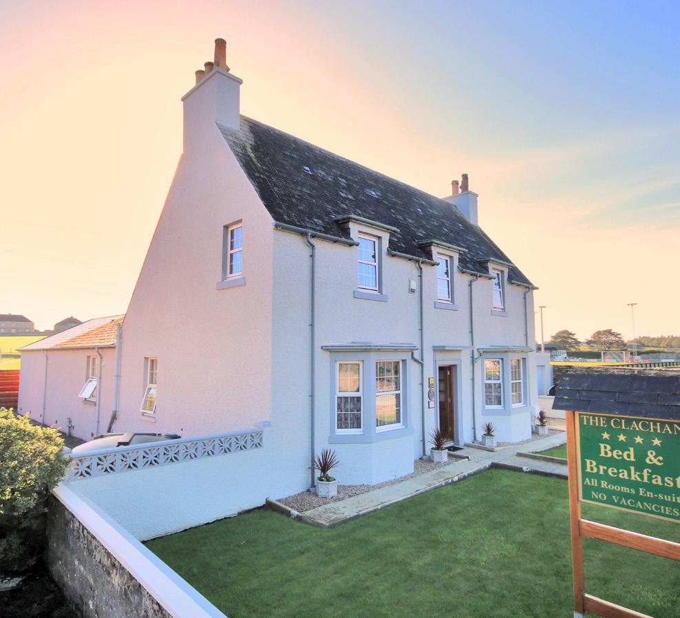 Multi award winning, busy and profitable, bed and breakfast in thriving town of Wick in beautiful Caithness, on popular North Coast 500 route Easily run home and income lifestyle opportunity, trading