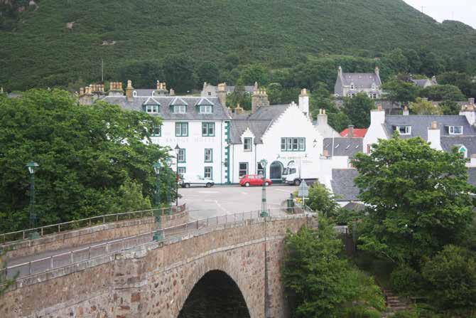 DESCRIPTION The Bridge Hotel is a substantial category B listed property situated in a most prominent trading position central to the popular Highland village of Helmsdale.