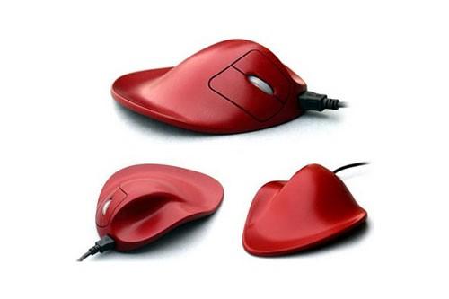 prstima. Handshoe miš je dizajniran da pristaje šaci poput rukavice, tako da je dostupan u više veličina [6]. Sl. 15.: Handshoe miš [6] Sl. 16.