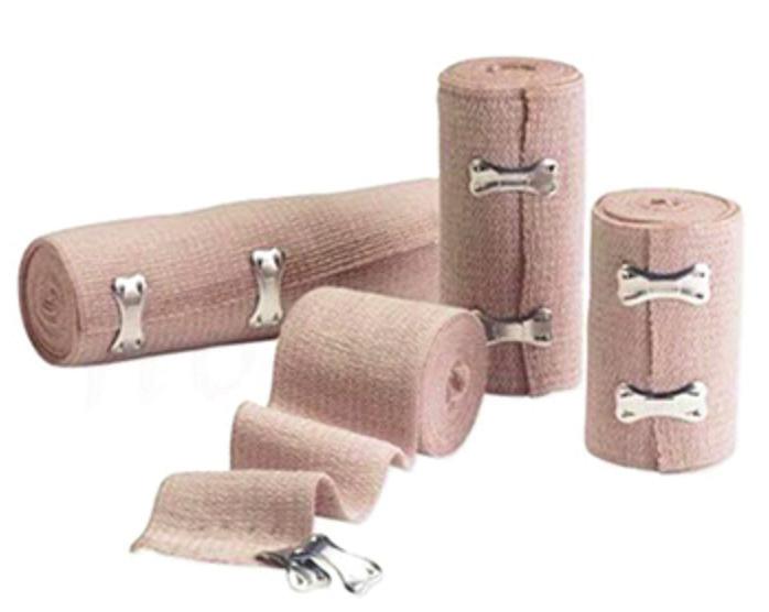 Gauze/Bandage Rolls Elastic Bandages w/ Clips Features: Easy-to-use,