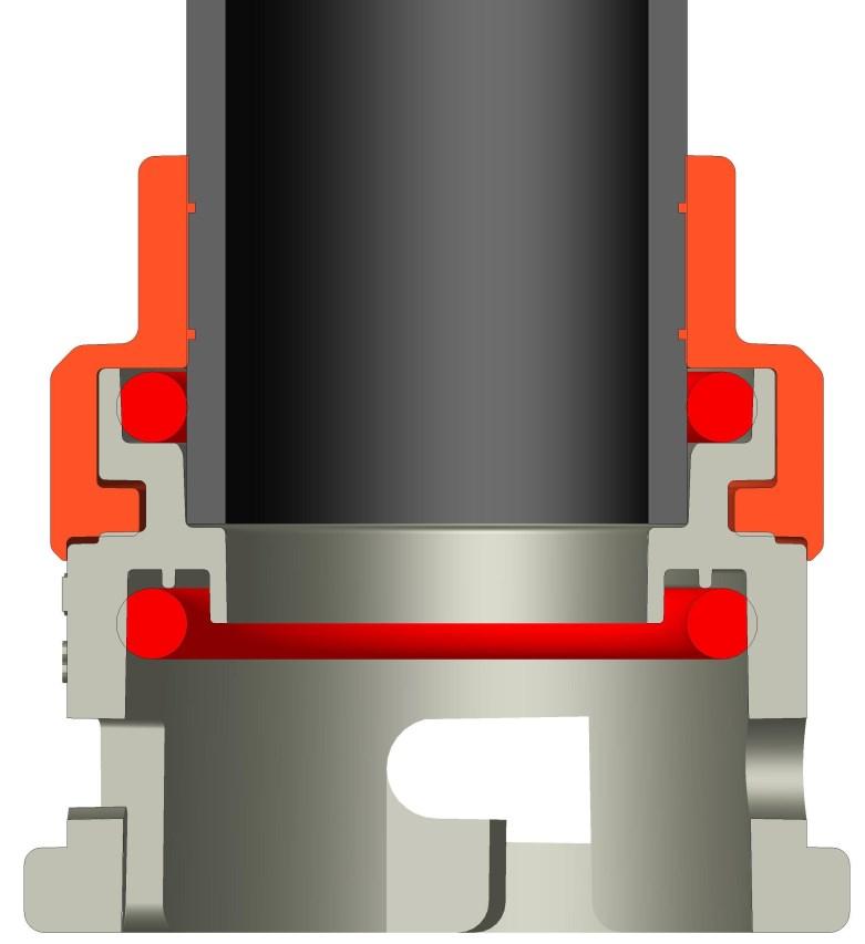 OD connectors are included in each base/finishing kit to avoid clearance issues where needed. See figure C for an assembled view of the sweep-style connector.