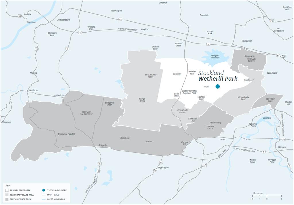 Wetherill Park trade area Retail Expenditure and Demographics Stockland Wetherill Park: Total Trade Area Main trade area retail expenditure capacity is projected to grow at an annual average rate of