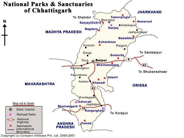 Fig.No 3 Map of Chhattisgarh