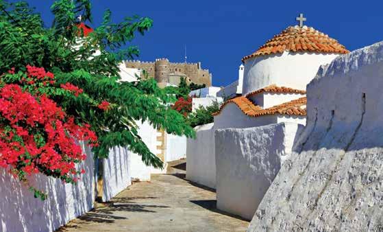 Troy Patmos Simi The island is rich in ancient ruins and this morning we will visit the 11th century Monastery of Nea Moni, a UNESCO World Heritage site and one of the most important ecclesiastical