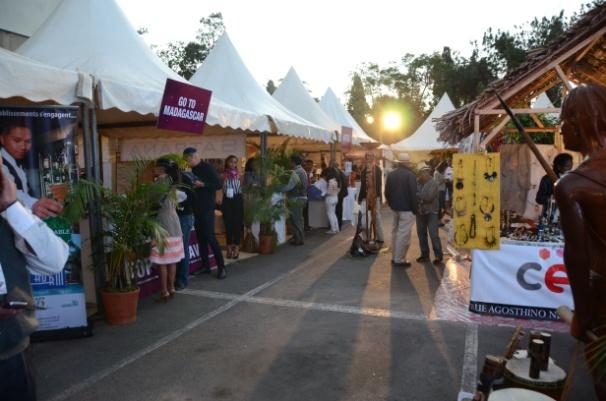 International participants and major hotels located in Madagascar occupied the indoor exhibition while the