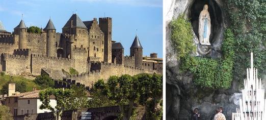 you have gone back in time as you independently explore this wellpreserved medieval city. Continue through southern France s Pyrenees Mountains to Lourdes.