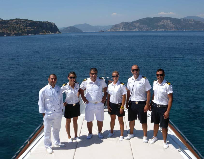 The Crew of M/Y NOMI is looking forward to welcome you