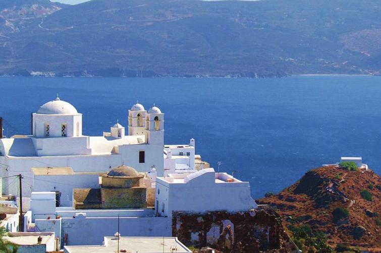 A cruise around the Aegean islands offers rugged coastline as well as beautiful bays with dunes, golden