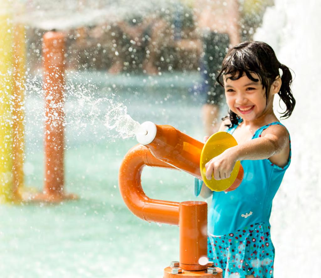 AquaSpray From Splash Pads to FusionFortresses AquaSpray water activity elements are individual features which