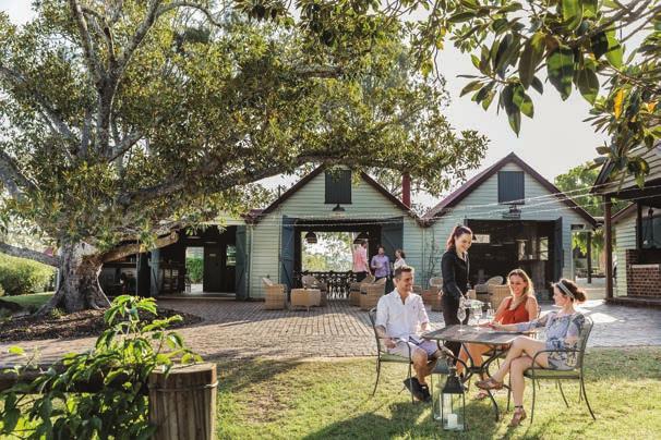 ACCOMMODATION Scattered amongst picturesque country gardens are elegant cottages dating back to the 1800 s which have been beautifully Private transfers can be arranged from Brisbane or the Gold