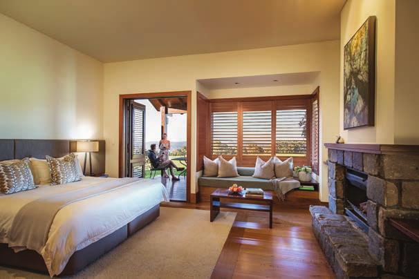 The eight Lodge Suites in the main building are spacious with open fireplaces, private verandas and some with large spa baths.