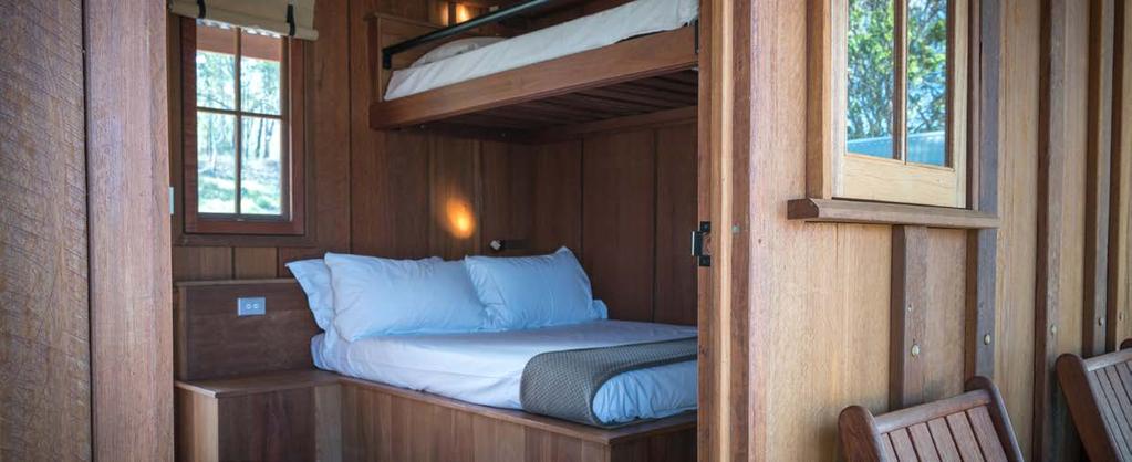 stunning native slab timber cabins, open communal kitchen refuge as Spicers Hidden Vale, Spicers Hideaway combines