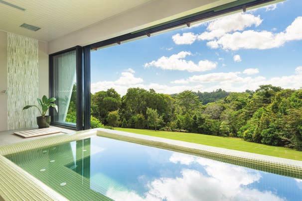 ACCOMMODATION LOCATION EXPERIENCES The intimate and secluded 22 rooms spread across 14 villas offer Nestled in the rainforest, three kilometres from Maleny township stand-alone luxury in a tropical