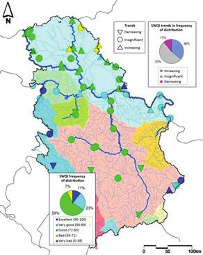 Harta e erozionit të tokës e Serbisë, 1983) 13 Punimet teknike dhe ekologjike në territorin e Serbisë (hartë e modifikuar nga strategjia