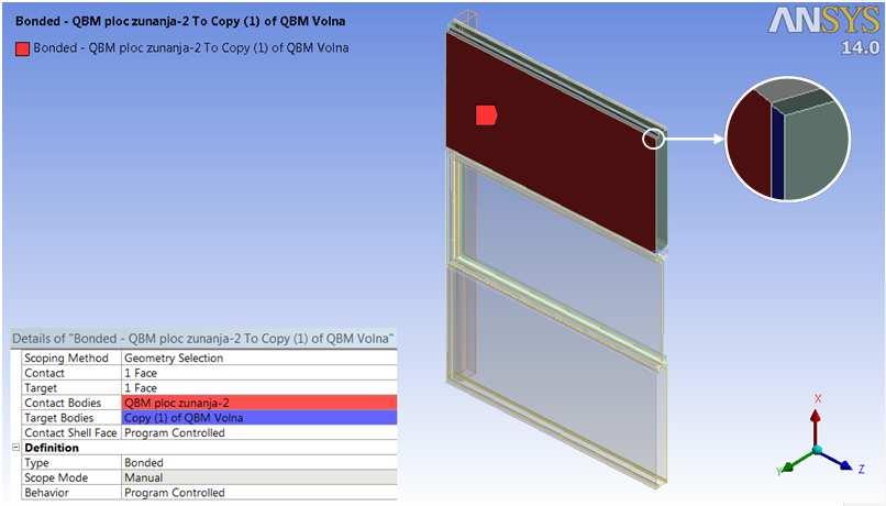 68 Smrke, K. 2013. Analiza novega načina vgradnje oken v fasadni sistem Qbiss One z metodo končnih elementov. 4.7.
