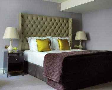 Studio: Four poster bed, generous seating area, separate bath and shower.