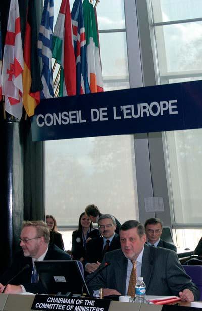 budovanie slovenského renomé Funkcie predsedu Výboru ministrov Rady Európy sa minister zahraničných vecí SR ujal 12. novembra 2007 na zasadnutí Výboru delegátov ministrov v Štrasburgu.