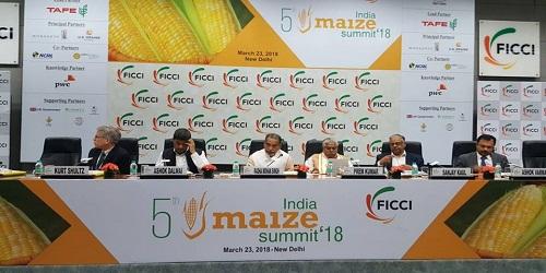 5th India Maize Summit held in New Delhi On 23 March 2018, Summit was held in Federation of Indian Chambers of Commerce and Industry (FICCI), New Delhi.