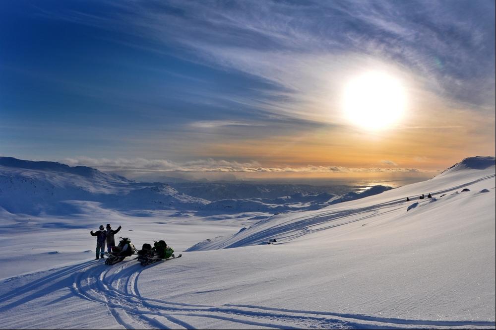 Snowmobile Adventure in Greenland Be an arctic adventurer and ride the
