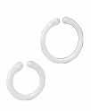 HANGING SOLUTIONS Plastic Hooks RINGS DETAILS DIMENSIONS OVAL PLASTIC RING This oval white plastic ring is