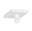cost white polypropylene ceiling button has a rotating closed hook and self adhesive foam