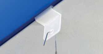 wire hooks. Ideal for attaching wires from ceiling. VERTICAL 12.132 23xmm x100 0.