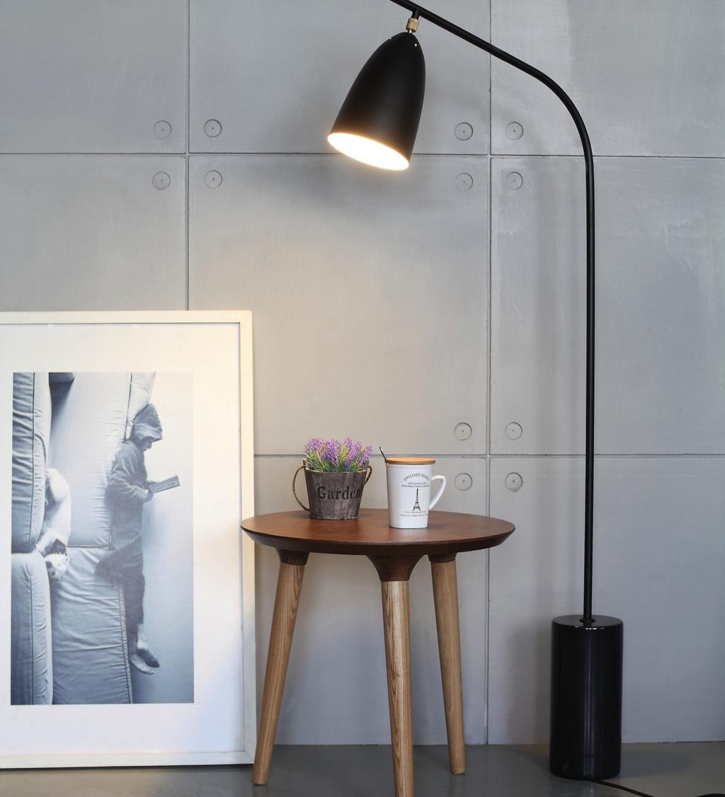 MEL Balance is the key when considering the MEL floor lamp. Its sleek, carbon steel neck & shade ooze elegance & femininity.