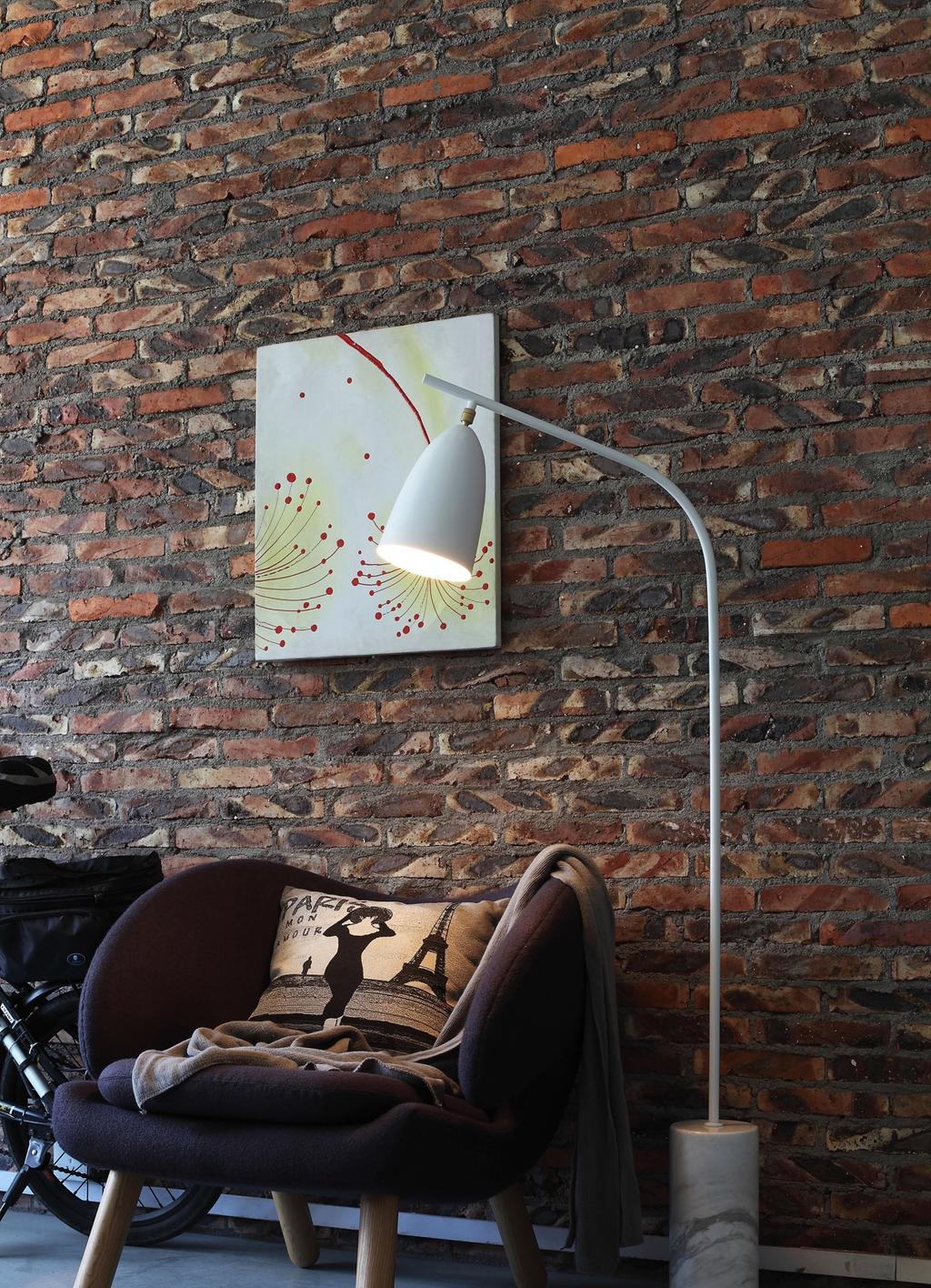 ART. NO. 1600007 1600008 1600009 1600010 MEL FLOOR LAMP Cable length 265 cm, from switch to plug 180 cm.