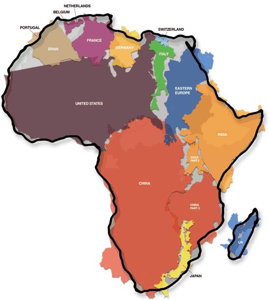 WHAT CAN FIT WITHIN AFRICA'S 30.