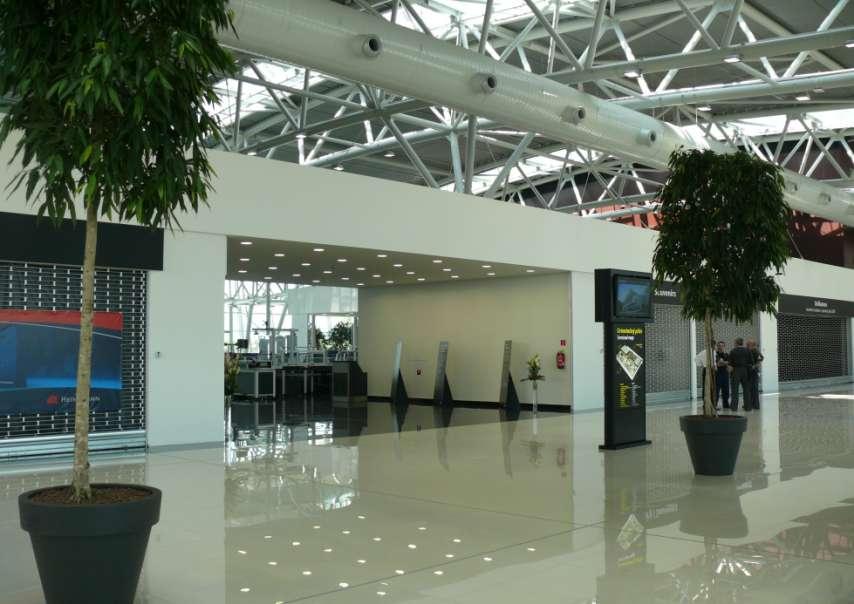 View of interior, new Terminal