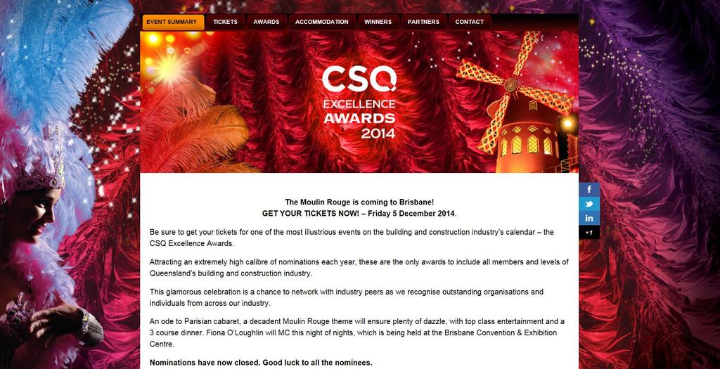Don t forget the CSQ Excellence Awards 2014 Friday 5