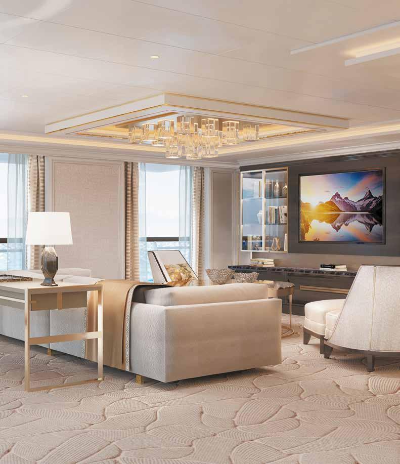 REGENT SUITE INCLUDED AMENITIES FREE 1-Night Pre-Cruise Hotel Package: - FREE Ground Transfers - FREE Breakfast - FREE Porterage FREE Unlimited WiFi Onboard* FREE Personal Car and Guide to Explore