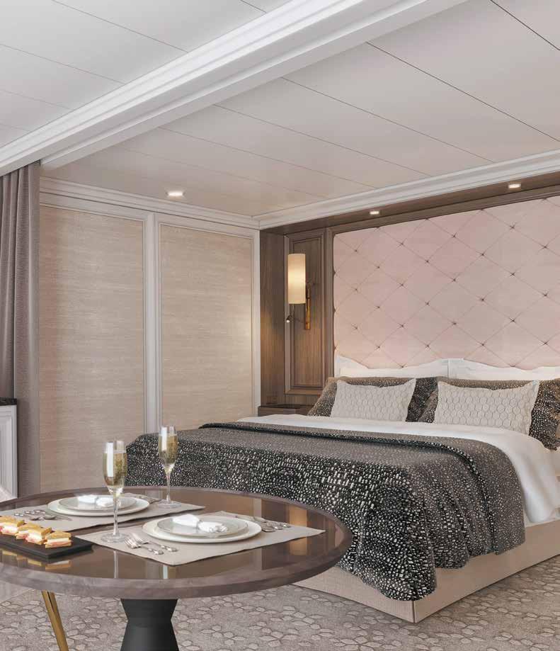 CONCIERGE SUITES INCLUDED AMENITIES FREE 1-Night Pre-Cruise Hotel Package: - FREE Ground Transfers - FREE Breakfast - FREE Porterage FREE Unlimited WiFi Onboard* Private Balcony - Among the Largest