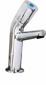 Flow rates for TX-500 sink tap models - tested at 3 bar pressure: Fitted with WATER-SAVING