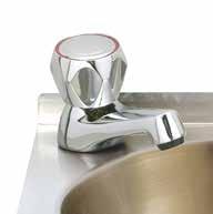 WRAS-approved 3-inch lever & dome taps now come with brass back nuts as standard High-grade chrome-finished Metal
