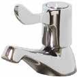 1/2-inch Basin Taps (pair) SPECIFICALLY DESIGNED FOR COMMERCIAL ENVIRONMENTS 1/2" SINGLE BASIN TAP WITH