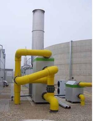 7.6.2. Srednje i visokotlačni spremnici za bioplin Bioplin se može skladištiti u srednjim i visokotlačnim rezervoarima (čelične tlačne posude), na tlaku od 5 do 250 bara.