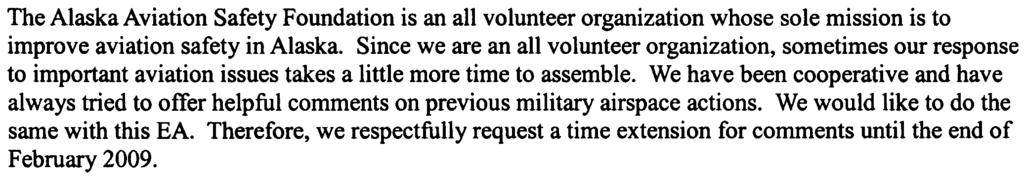 Hostman: This letter is a requesto extend the comment period for the Draft Environmental Assessment for the Delta Military Operations Area.