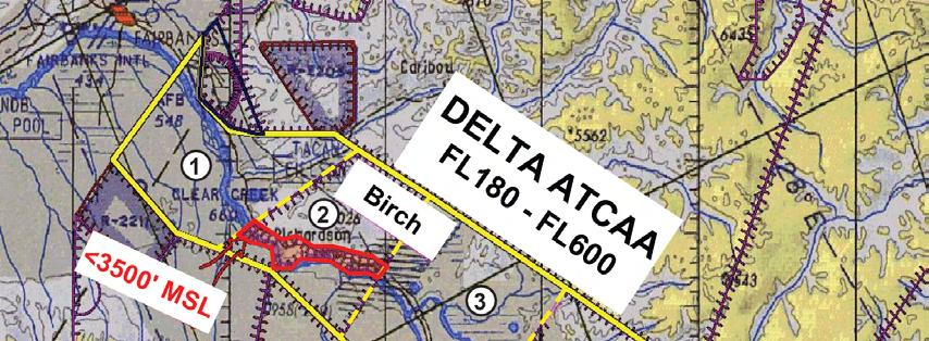 Figure 2.2-1. Delta Corridor Including VFR Corridors 2.2.2 Changes in Airspace Use Under Title 49, United States Code (USC) and Public Law (P.L.) 103-272, the United States (U.S.) government has sovereignty over the nation s airspace from the surface to above FL600.