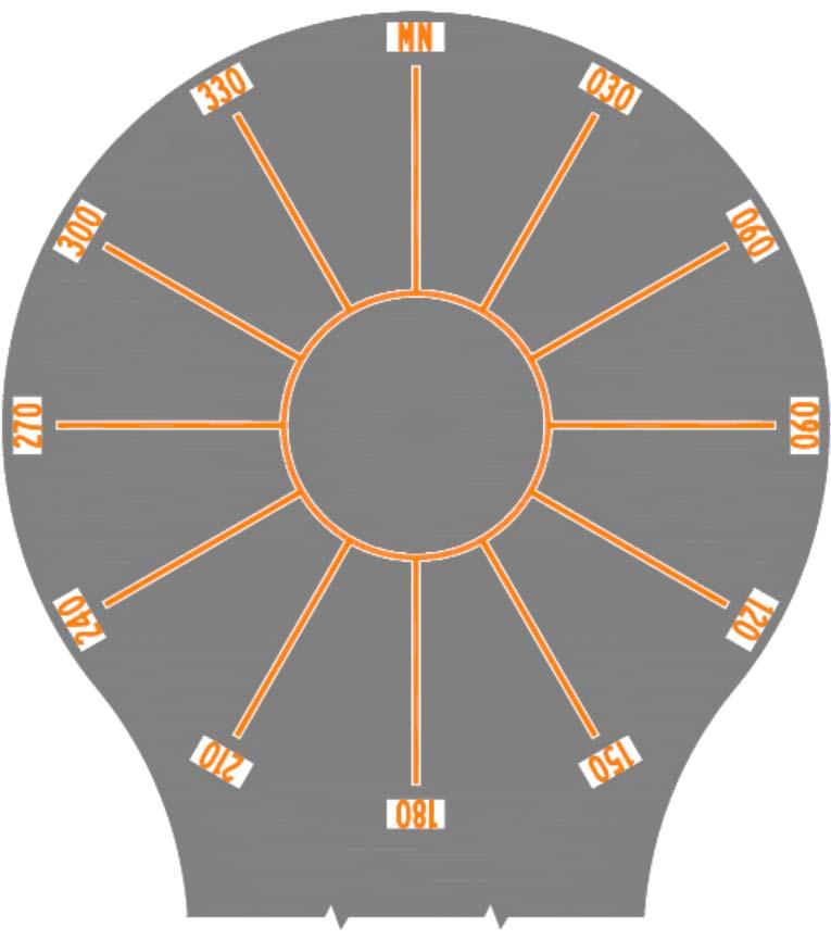 required corrections. The compass calibration pad consists of a series of 12 radial markings painted on the pavement with non metallic paint. (See Exhibit 4.17 1.