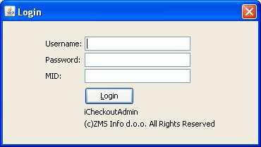 Korak 03 upišite korisničko ime, lozinku i MID Korak 04 kliknite na Login gumb ili pritisnite