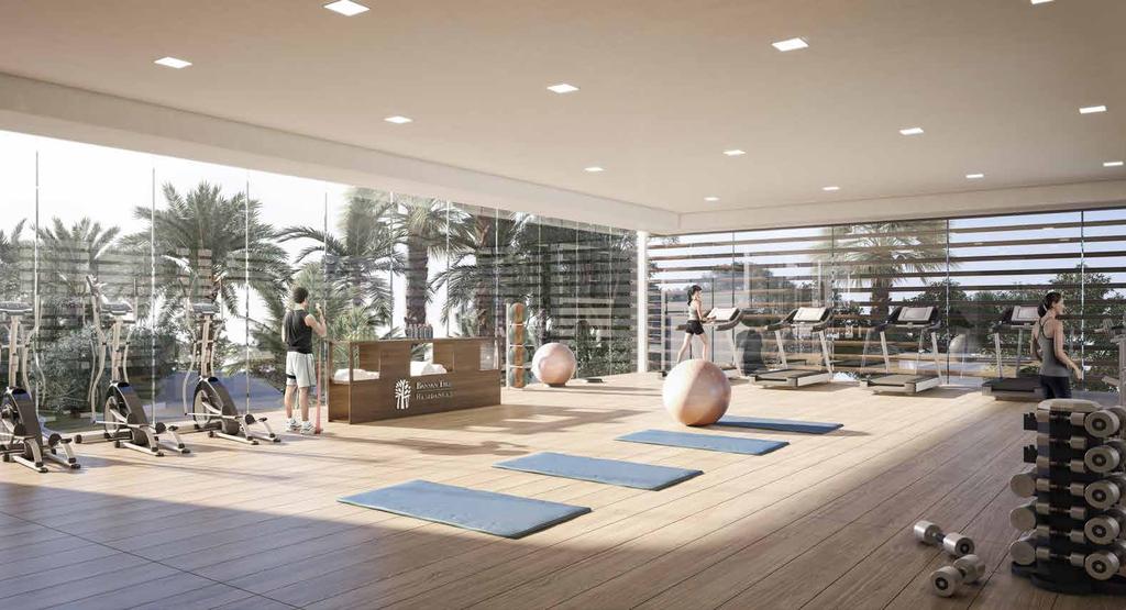 fitness centre After a long day, de-stress at the world-class fitness centre with