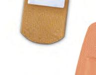 8 cm) 50/bx, 12 bx/cs, 600/cs 100/bx, 36 bx/cs, 3600/cs CURAD Woven Cloth Flex-Fabric Adhesive Bandages, Sterile NON25650 ¾" x 3" (1.