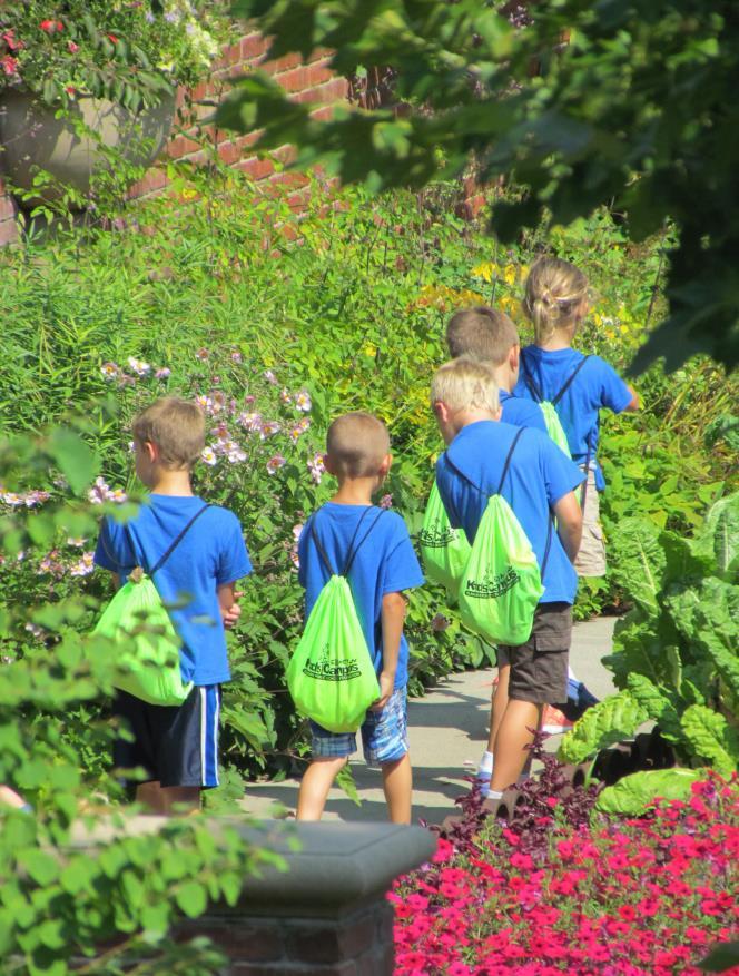 Lauritzen Gardens, and walk with your camper(s) inside the Visitor and Education Center.