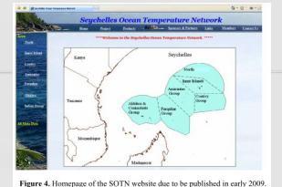 Seychelles Ocean Temperature Network (SOTN) The Seychelles Fishing Authority (SFA) set up the SOTN four years ago, in collaboration with Marine NGOs and the Seychelles National Parks Authority.