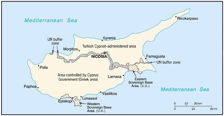 propadla, je turška vojska z invazijo 40.000 mož zavzela 37 odstotkov Cipra, pretežno na severnem delu otoka.