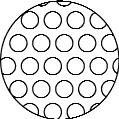 Steel and Stainless Steel Perforated Return R&G (RSFA, RTFA, RLFA, RZFA) Detail of perforated hole pattern.