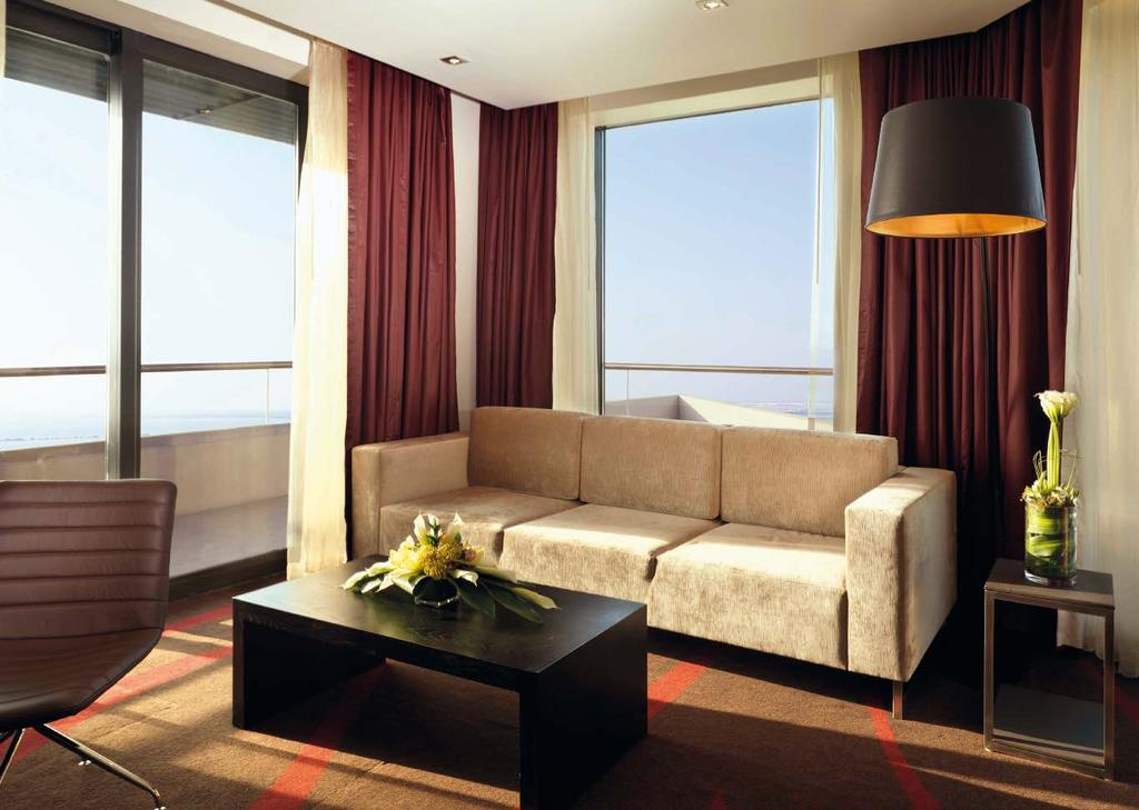 Rooms with spectacular views and unrivalled comfort With outstanding views of the Arabian Gulf, Yas Links golf club and Yas Marina Circuit, the hotel s 397 guest rooms including 30 suites, are