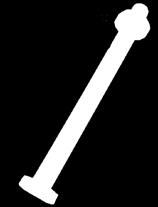 10mm skrúfbolti, 11cm langur með ró. Með boltanum er staur festur í STAURASKÓ 95 og bjálkar í BJÁLKASKÓ 95. 150gr.
